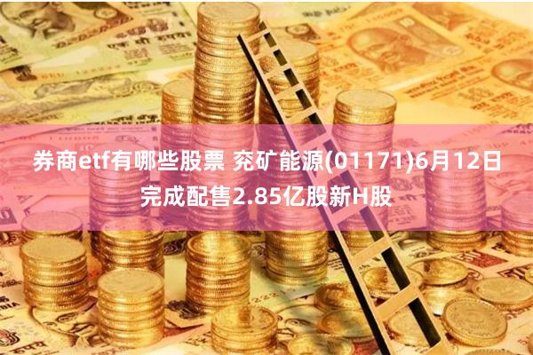 券商etf有哪些股票 兖矿能源(01171)6月12日完成配售2.85亿股新H股