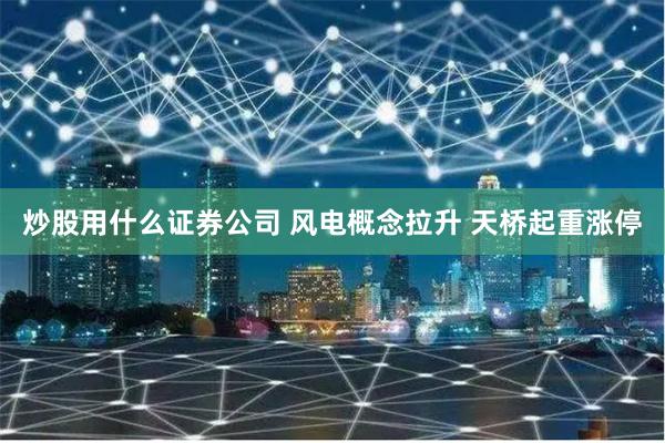 炒股用什么证券公司 风电概念拉升 天桥起重涨停