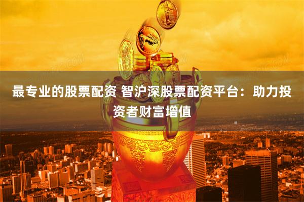 最专业的股票配资 智沪深股票配资平台：助力投资者财富增值